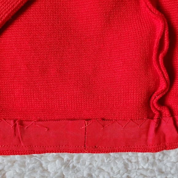 2/$25 Vintage red wool pencil skirt high rise mini - Picture 5 of 5